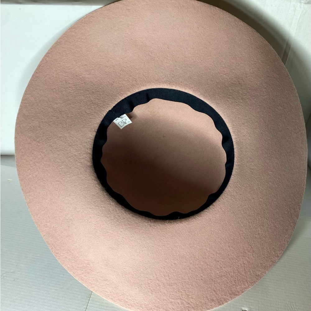 Nordstrom Brass Plum (BP) Wool Floppy Hat in Rose Pink - Picture 5 of 11